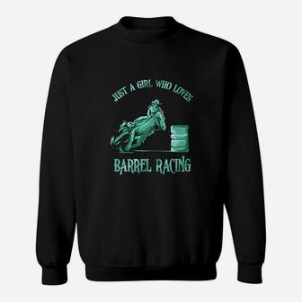 Barrel Racing Girl Love Horse Riding Rodeo Cowgirl Gift Sweatshirt | Crazezy DE