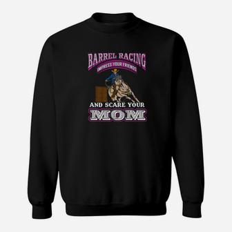 Barrel Racing Horse Girls Horse Lover Rider Gifts Funny Tee Sweatshirt | Crazezy CA