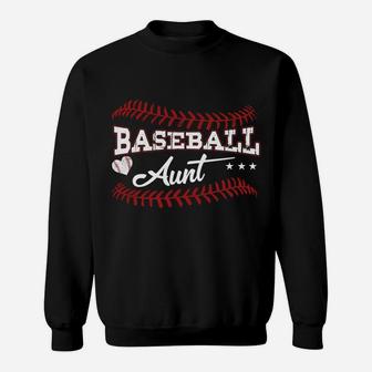 Baseball Aunt Softball Aunt Funny Gift For Mothers Day Tee Sweatshirt | Crazezy