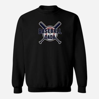 Baseball Dada Fathers Day Gifts For Softball Grandpa Men Premium Sweatshirt | Crazezy