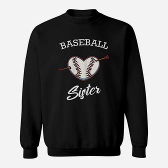 Baseball Sister Softball Lover Proud Supporter Coach Player Sweatshirt | Crazezy CA