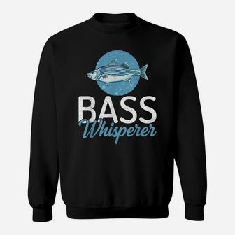 Bass Whisperer Angling Hunting Fishing Sweatshirt | Crazezy UK