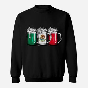 Beer Mexican Flag T Shirt Cinco De Mayo Women Mexico Gifts Sweatshirt | Crazezy