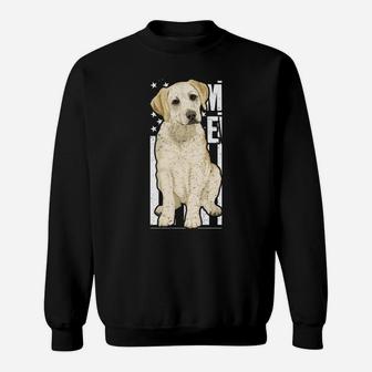 Best Dog Mom Ever Yellow Labrador Retriever Sweatshirt Sweatshirt | Crazezy