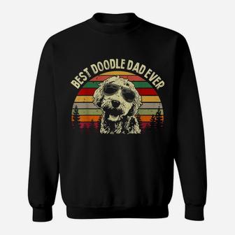 Best Doodle Dad Ever Goldendoodle Dad Vintage Gift Sweatshirt | Crazezy UK