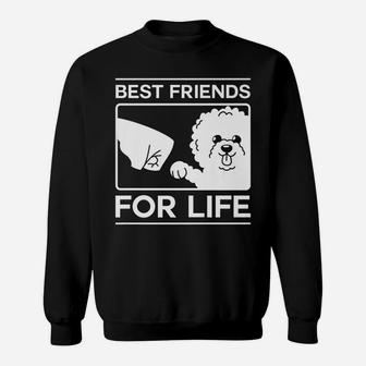 Best Friends For Life Bichon Frise Dog Owner Christmas Gift Sweatshirt | Crazezy