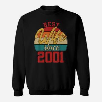 Best Wife Since 2001 Epic Couple 20Th Wedding Anniversary Sweatshirt | Crazezy UK