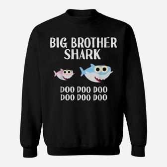 Big Brother Shark Doo Doo Christmas Matching Family Pjs & Sweatshirt | Crazezy