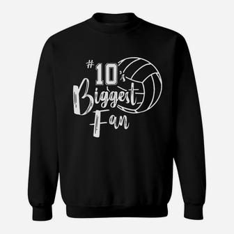 Biggest Fan Volleyball Mom Volleyball Dad Sweatshirt | Crazezy DE