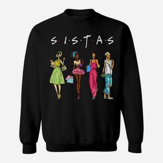 Black Sistas Queen Melanin African American Women Pride Sweatshirt | Crazezy AU