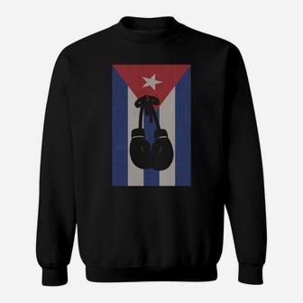 Boxers Cuban Flag Cuba Boxing Gloves Muay Thai Fighter Gift Sweatshirt Sweatshirt | Crazezy AU