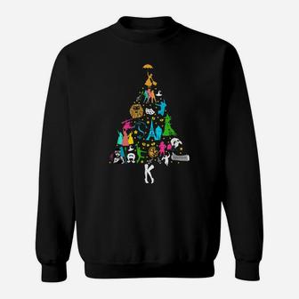 Broadway Musical Theatre Christmas Tree Funny Xmas Sweatshirt | Crazezy UK