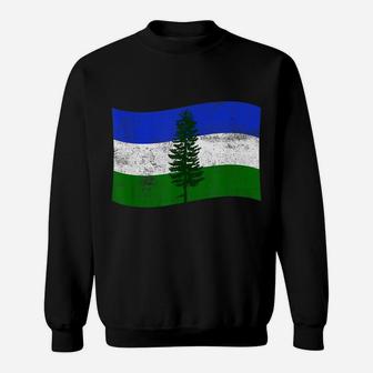 Cascadia Flag Doug Fir Pacific Northwest Pnw Canada Forest Sweatshirt | Crazezy