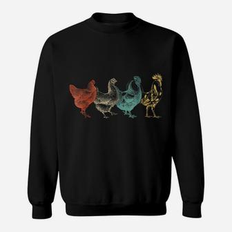 Chicken Vintage T Shirt Funny Farm Poultry Farmer Gifts Tees Sweatshirt | Crazezy DE