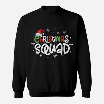 Christmas Squad Family Matching Pajamas Xmas Boys Kids Santa Sweatshirt | Crazezy