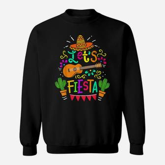 Cinco De Mayo Mexican Guitar Fiesta Cactus Sweatshirt | Crazezy UK