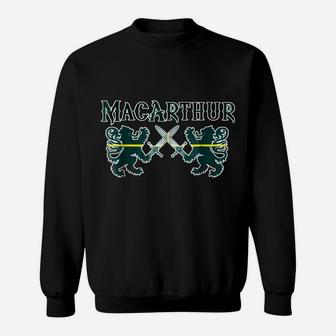 Clan Macarthur Scottish Family Kilt Tartan Lion Gift Sweatshirt | Crazezy AU
