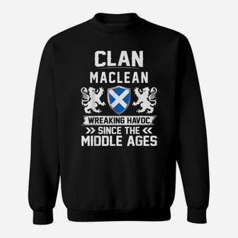 Clan MACLEAN Scottish Family Scotland Mothers Day Fathers Sweatshirt | Crazezy