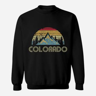 Colorado Tee - Retro Vintage Mountains Nature Hiking T Shirt Sweatshirt | Crazezy