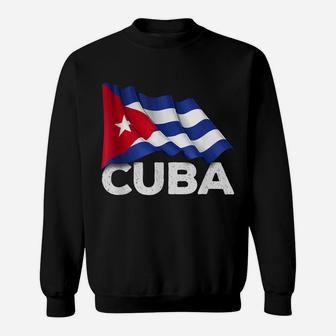 Cuba Country Shirt - Waving Cuban Flag Sweatshirt | Crazezy DE