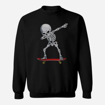 Dabbing Skate Skeleton Skateboard Clothes, Skater Boys Mens T Shirt Sweatshirt | Crazezy AU