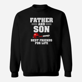Dad Life Father Son Best Friends Baseball Men Gifts Sweatshirt | Crazezy