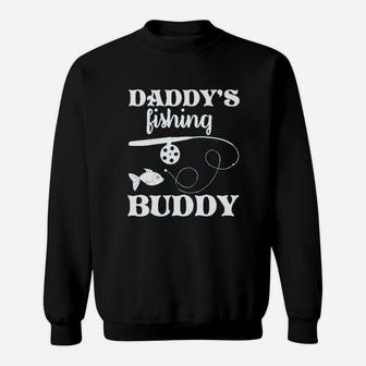Daddys Fishing Buddy Cute Funny Fish Routine Sweatshirt | Crazezy