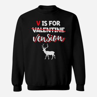 Deer Vension Meat | Valentine's Day Hunter Hunting Gift Sweatshirt | Crazezy