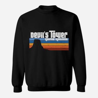 Devil's Tower National Monument Wyoming Retro WY Vacation Sweatshirt | Crazezy AU