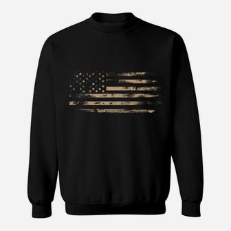Distressed American Flag Hoodie Vintage USA Flags Patriotic Sweatshirt | Crazezy UK