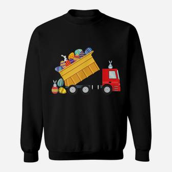 Easter Egg Hunt Gift For Boys Truck Loving Kids Toddlers Sweatshirt | Crazezy