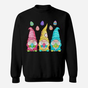 Easter Gnome Egg Hunting - Cute Gnomes Holding Easter Egg Sweatshirt | Crazezy UK