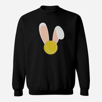 Easter Rabbit Bunny Ears Tennis Ball Sports Holiday Premium Sweatshirt | Crazezy AU