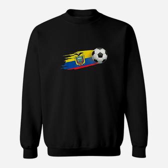 Ecuador Soccer Ball Ecuador Flag Jersey Sweatshirt | Crazezy AU