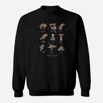 Eecute Sloth Sloth Yoga Definitive For Men Women Sweatshirt | Crazezy