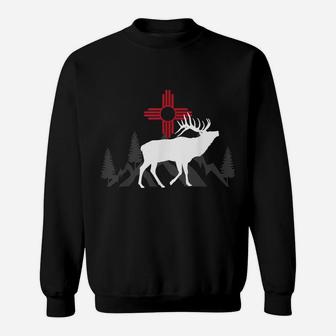 Elk Hunting New Mexico Design Gift For Outdoor Bow Hunters Sweatshirt | Crazezy CA