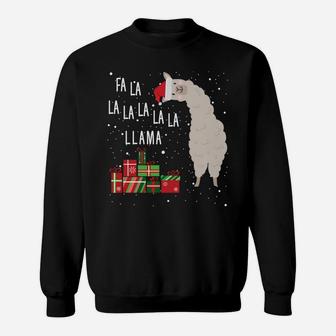 Fa La La Llama Shirt - Llama Christmas Sweatshirt | Crazezy AU
