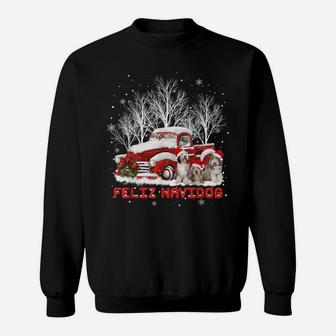 Feliz Navidog Bearded Collie Christmas Dog Lovers Sweatshirt | Crazezy