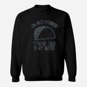 Fitness Taco Funny Gym Cool Humor Graphic Muscle Sweatshirt | Crazezy
