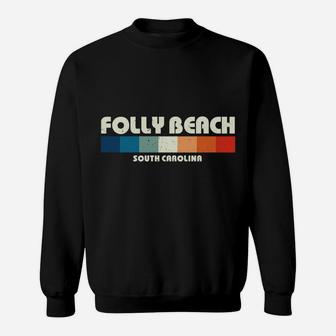 Folly Beach South Carolina Vintage 70S Sweatshirt | Crazezy UK