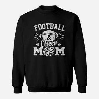 Football And Cheer Mom High School Sports Sweatshirt | Crazezy