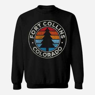 Fort Collins Colorado CO Vintage Graphic Retro 70S Sweatshirt | Crazezy