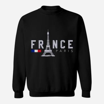 France Paris French Flag Eiffel Tower Souvenir Gift Sweatshirt | Crazezy UK