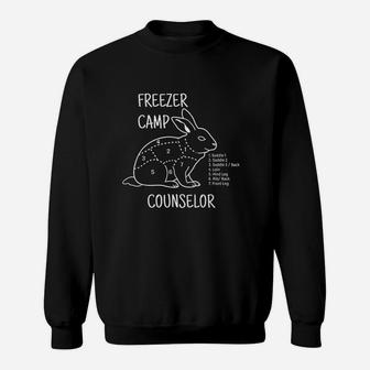 Freezer Camp Rabbit Meat - Funny Homestead And Hunter Sweatshirt | Crazezy DE