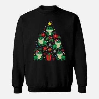 Frog Christmas Ornament Tree Funny Xmas Gift Sweatshirt Sweatshirt | Crazezy