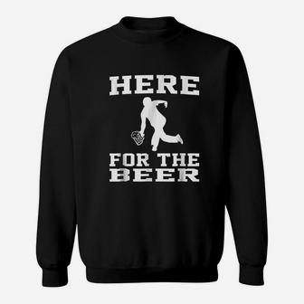 Funny Bowling Drinking Here For The Beer Sweatshirt | Crazezy