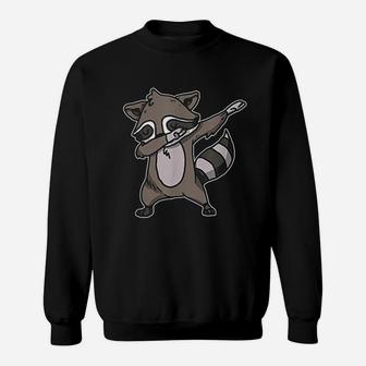 Funny Dabbing Raccoon Dab Dance Trash Panda Lover Gift Sweatshirt | Crazezy