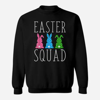 Funny Egg Hunting Family Matching Gift Set Easter Squad Sweatshirt | Crazezy