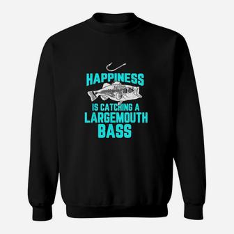 Funny Largemouth Bass Fishing Freshwater Fish Men Women Sweatshirt | Crazezy UK