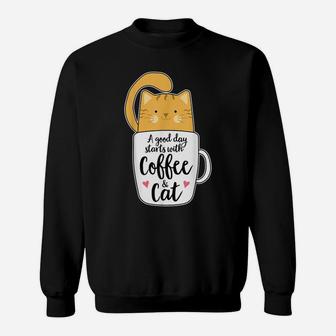 Funny Orange Cat Coffee Mug Tshirt Cat Lover Gifts Sweatshirt | Crazezy